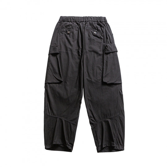 Herren Baggy-Cargo-Hose mit elastischem Bund, Kordelzug und verstärkten Kniepartien Nord Taschen