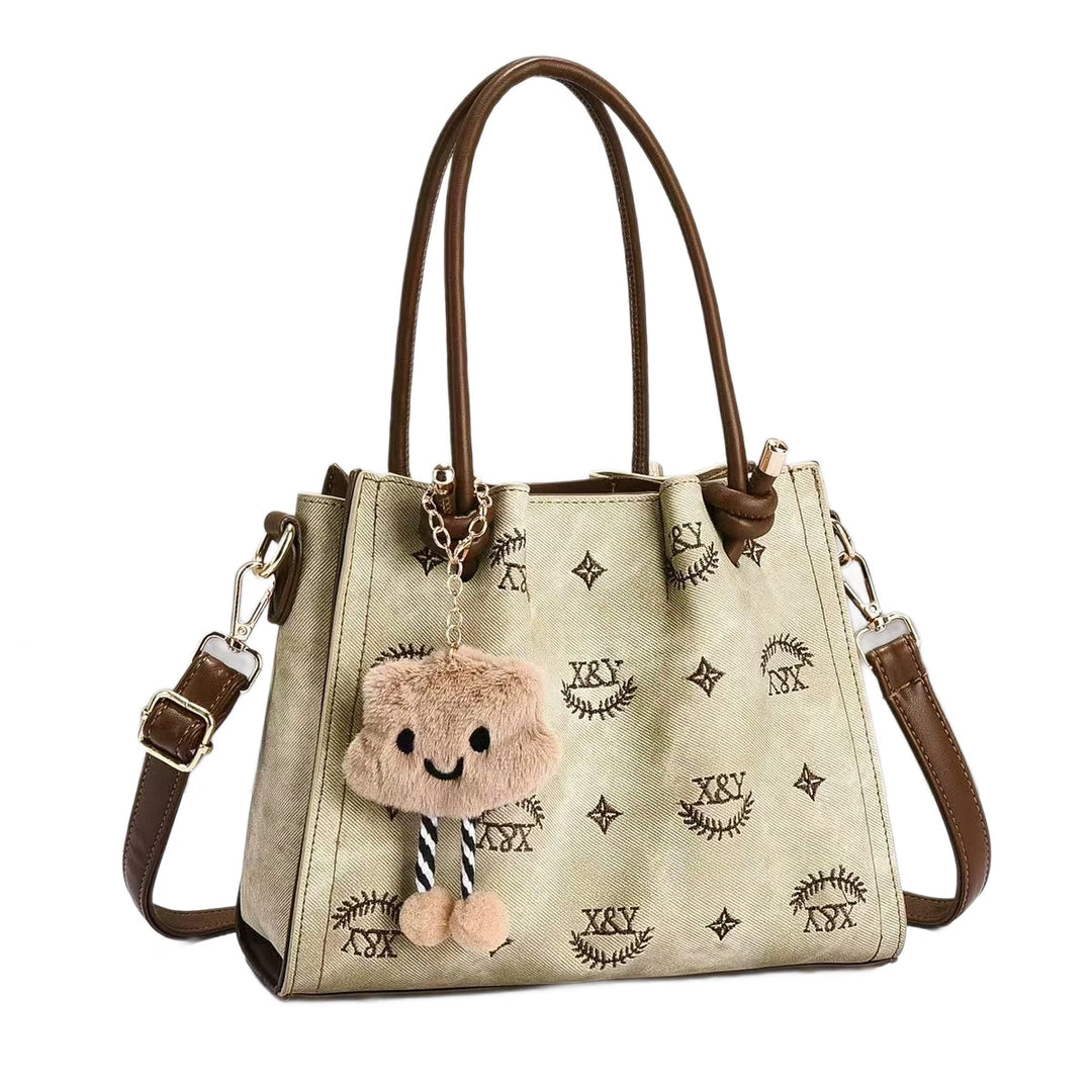 Damen modische Handtasche mit verspieltem Charme und abnehmbarem Anhänger Nord Taschen