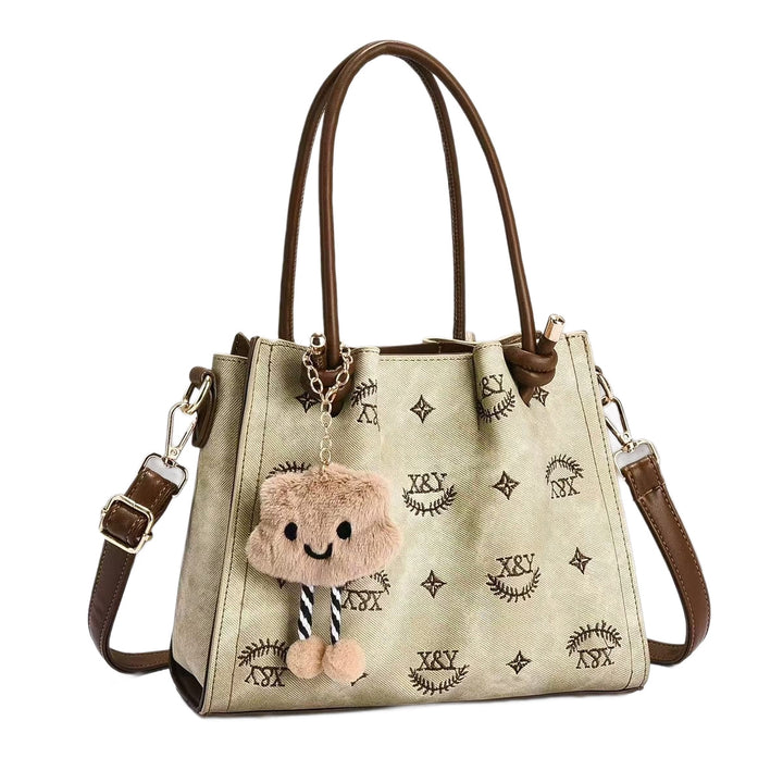 Damen modische Handtasche mit verspieltem Charme und abnehmbarem Anhänger Nord Taschen