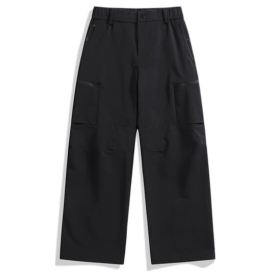 Herren Technische Utility-Cargo-Hose mit weitem Bein, elastischem Bund & Reißverschlusstaschen Nord Taschen