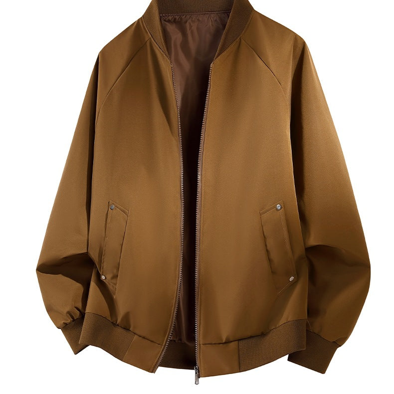 Herren Leichte Outdoor‑Bomberjacke im Clean‑Look mit Raglanärmeln, verdecktem Zwei‑Wege‑Reißverschluss & praktischen Pattentaschen Nord Taschen