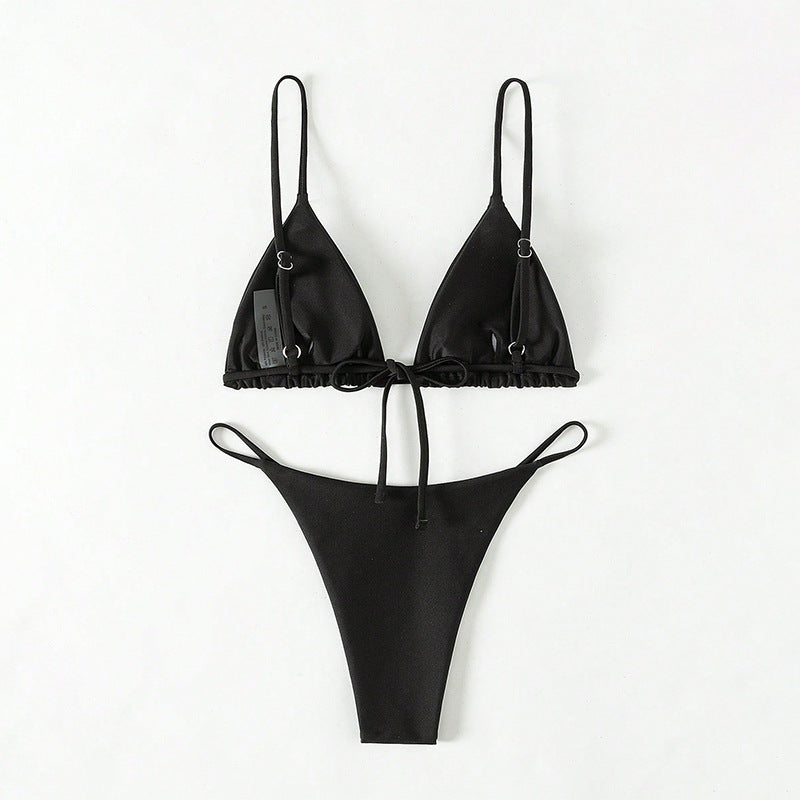 Damen trendiger Bikini mit Triangle-Oberteil und minimalistischem Unterteil Nord Taschen