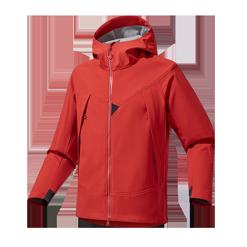 Herren Leichte Softshell‑Hoodiejacke mit winddichter atmungsaktiver Membran und ergonomischem Schnitt Nord Taschen