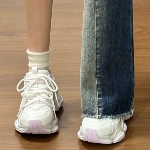 Damen Chunky Sneakers mit bequemer Passform und strapazierfähigem Obermaterial