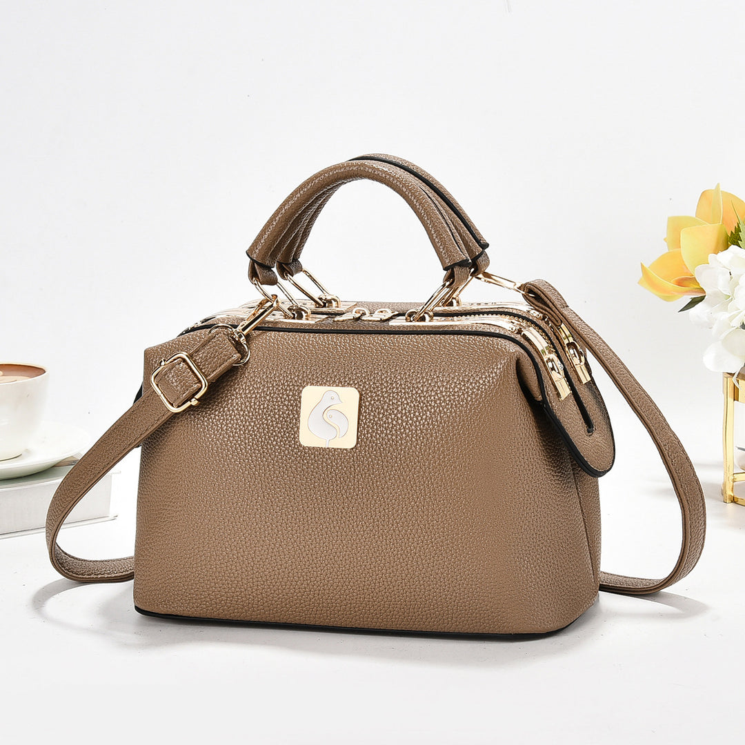 Damen elegante Handtasche mit strukturiertem Leder Nord Taschen