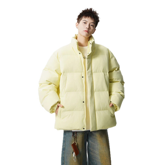 Herren Kurz geschnittene Oversize Steppjacke mit hohem Kragen Nord Taschen