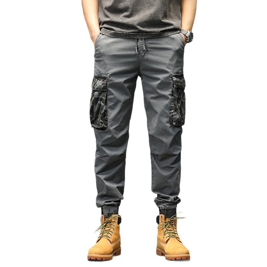 Herren Outdoor‑Cargohose im Joggerstil mit Camouflage‑Kontrast, ergonomischen Knieabnähern und elastischem Komfortbund Nord Taschen