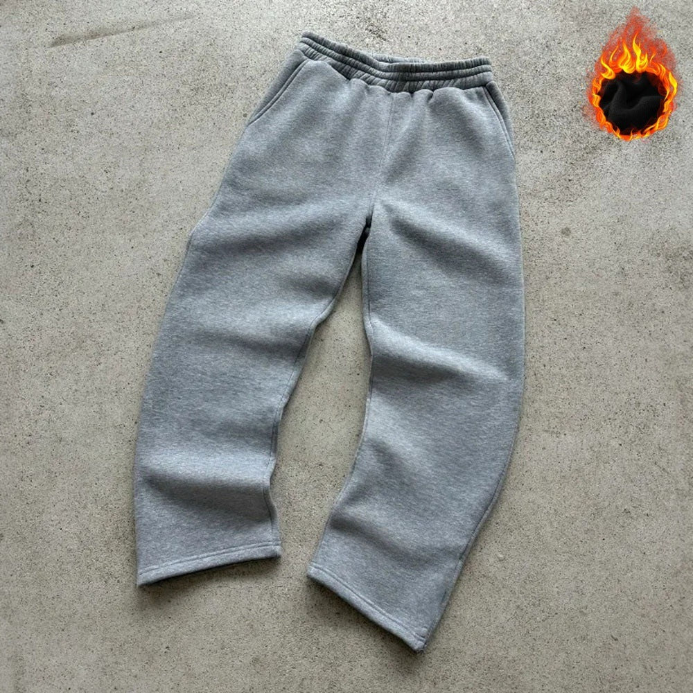 Unisex nan Thermo-Fleece-Jogginghose mit wärmender Innenbeschichtung, elastischem Komfortbund und geradem Bein Nord Taschen