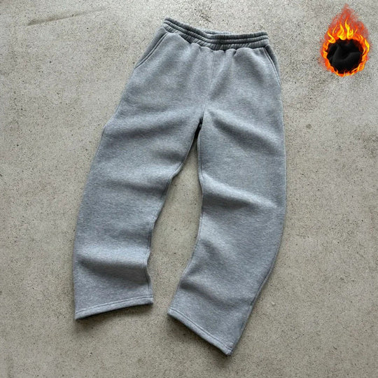Unisex nan Thermo-Fleece-Jogginghose mit wärmender Innenbeschichtung, elastischem Komfortbund und geradem Bein Nord Taschen