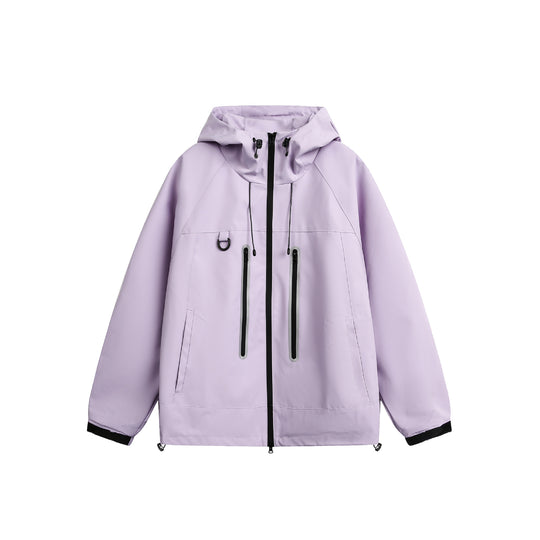 Damen Wasserdichte Parka-Jacke mit Kapuze und versiegelten Reißverschlüssen Nord Taschen