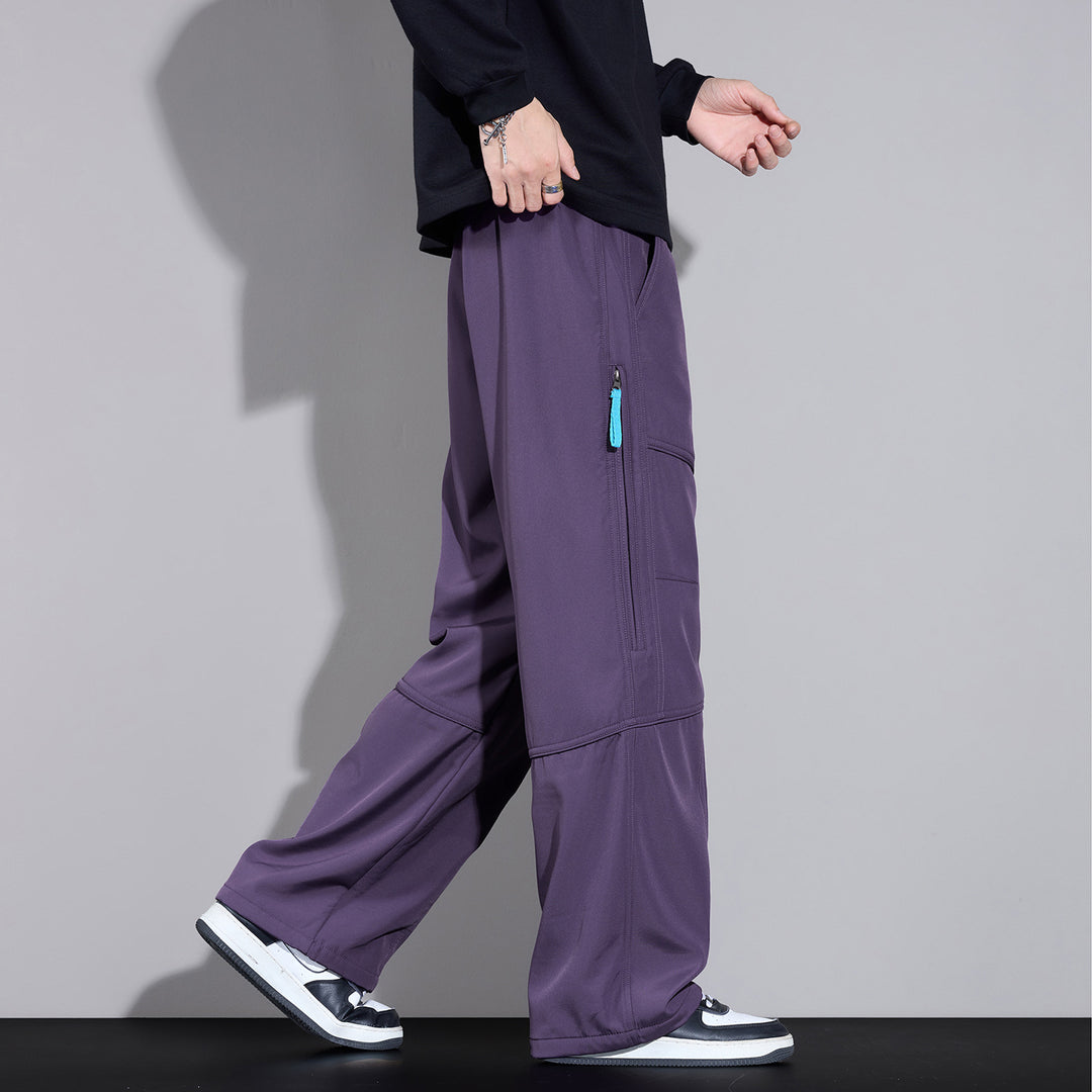 Herren Locker sitzende Cargo-Hose mit Tunnelzug, Knie-Panels und Multifachtaschen Nord Taschen