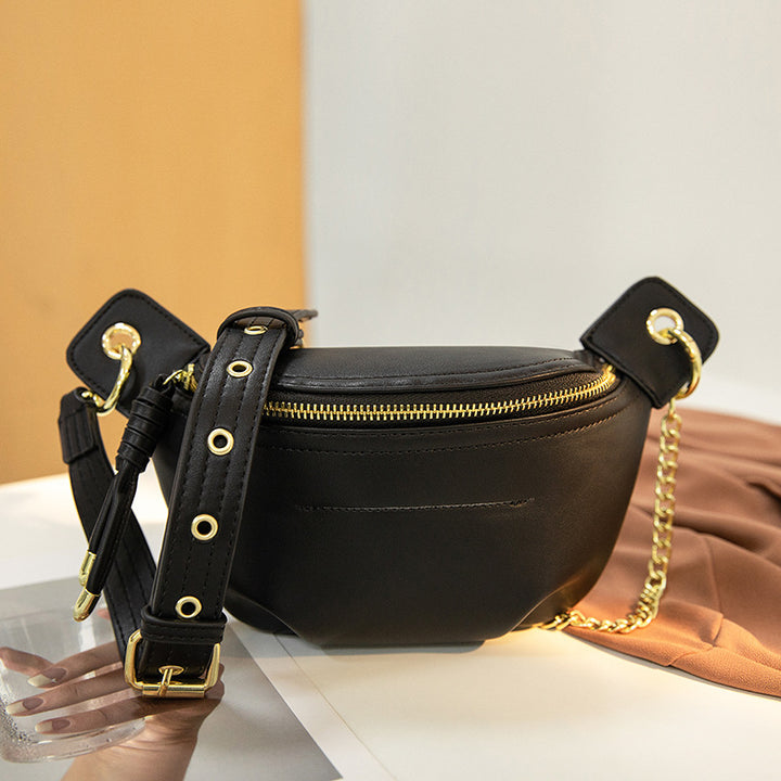 Damen modische Bauchtasche mit abnehmbarem Kettenriemen Nord Taschen