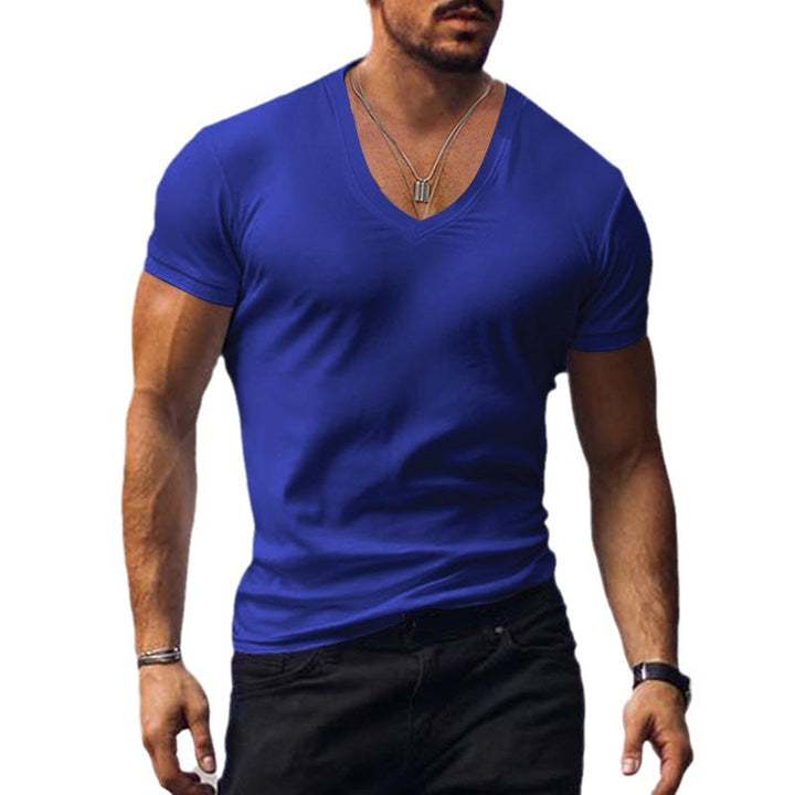Herren lässiges V-Ausschnitt T-Shirt