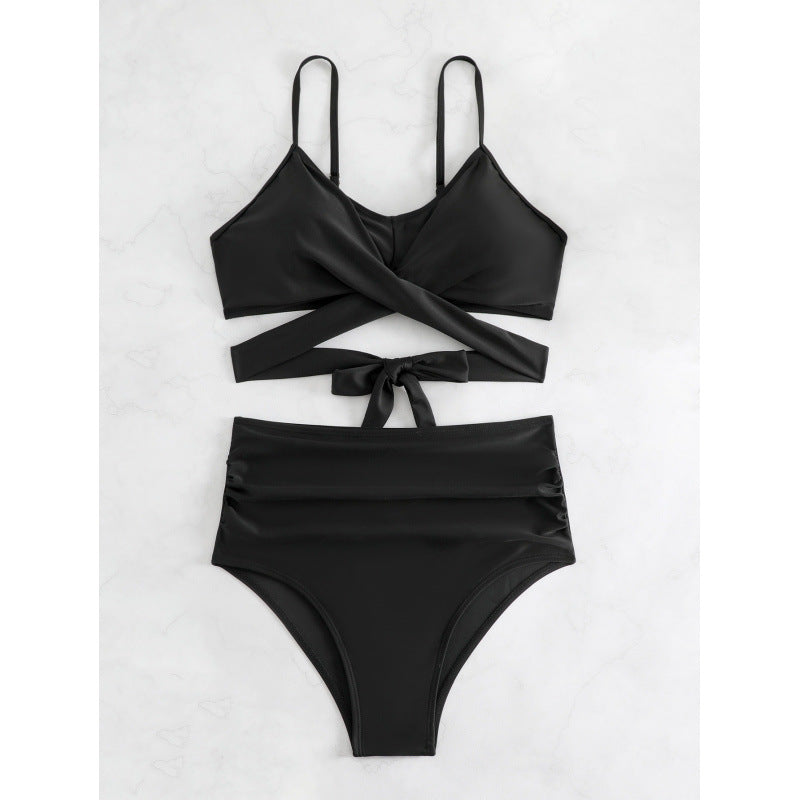Damen Bikiniset mit hohem Bund und geknotetem Oberteil Nord Taschen