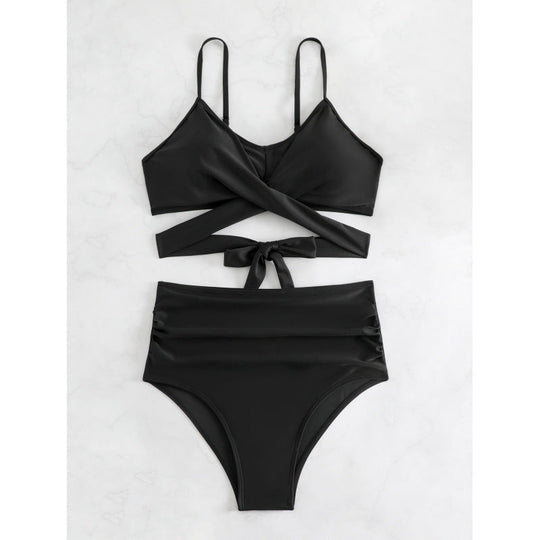 Damen Bikiniset mit hohem Bund und geknotetem Oberteil Nord Taschen
