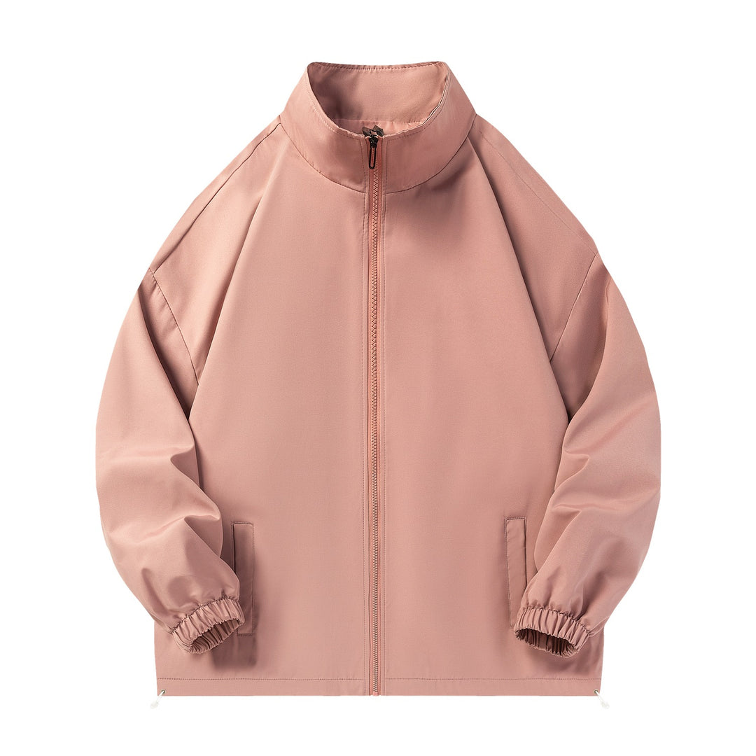 Unisex Leichte Windjacke mit hochabschließendem Stehkragen, Elastikbündchen & verstellbarem Kordelzugsaum Nord Taschen