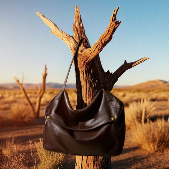 Damen Umhängetasche mit elegantem Falten-Design und praktischen Innentaschen Nord Taschen