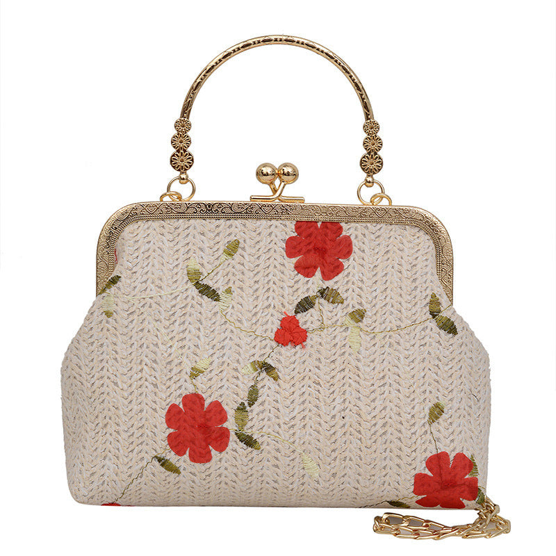 Damen elegante Handtasche mit floralem Muster Nord Taschen