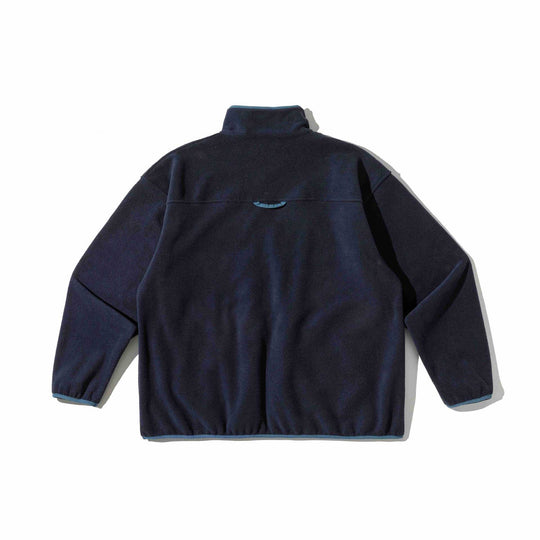 Unisex Fleece-Pullover mit halbhohem Reißverschluss, Kängurutasche und Collegestyle-Stick Nord Taschen