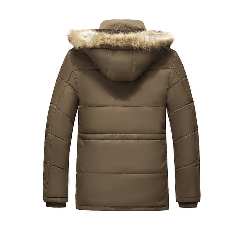Herren urbaner Thermo-Parka mit wärmender Teddyinnenlage, Kunstfellkapuze und Mehrfachtaschen Nord Taschen