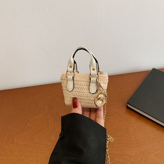Damen Mini-Handtasche mit kunstvollem Struktur-Design Nord Taschen