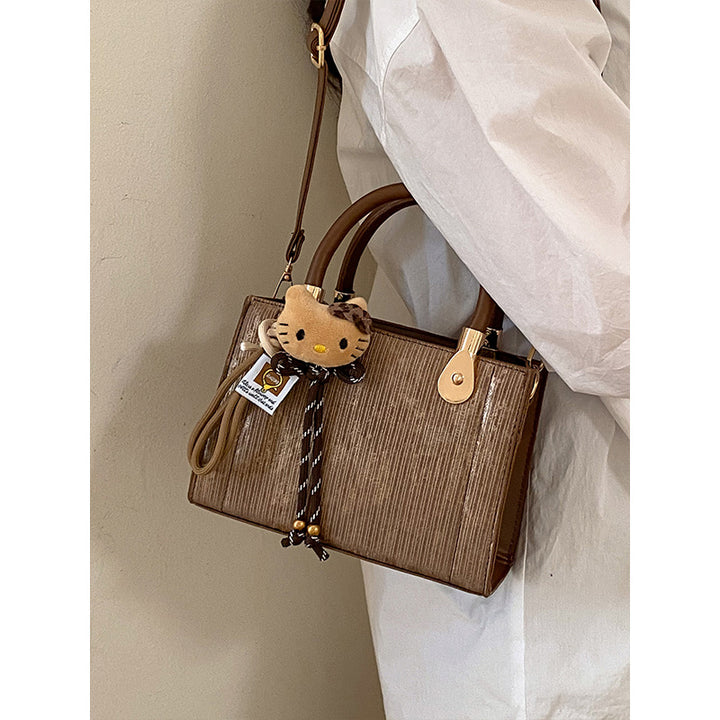 Damen elegante Handtasche mit strukturierter Oberfläche und abnehmbaren Tragegurten Nord Taschen