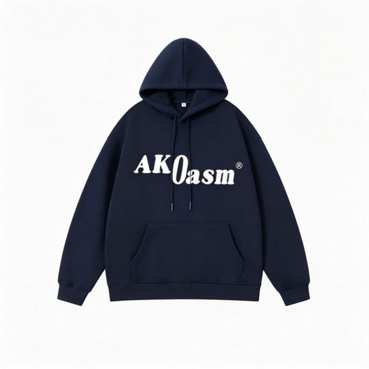 Unisex Oversize‑Kapuzenpullover mit markantem Logoprint, Kängurutasche und gerippten Bündchen Nord Taschen