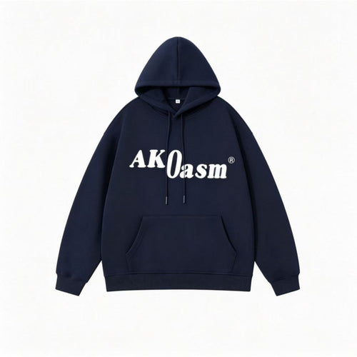 Unisex Oversize‑Kapuzenpullover mit markantem Logoprint, Kängurutasche und gerippten Bündchen Nord Taschen