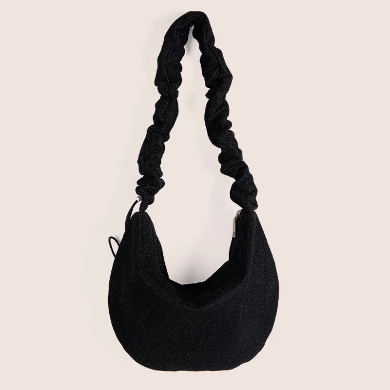 Damen Hobo-Tasche aus elegantem, strukturiertem Kunstleder mit modischem Tragegurt Nord Taschen