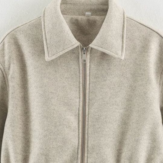 Damen Kurzjacke aus Wollmix mit Tunnelzug‑Taillierung und aufgesetzten Taschen Nord Taschen