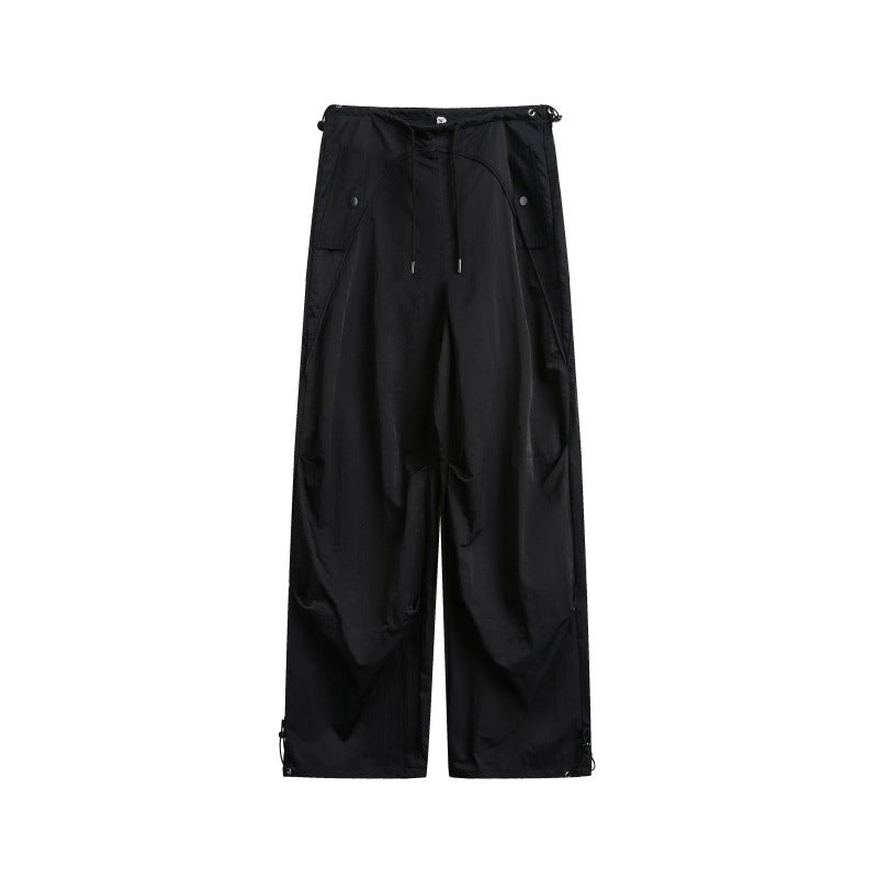 Damen weite Cargo-Hose mit Kordelzugbund und verstellbaren Saum Nord Taschen