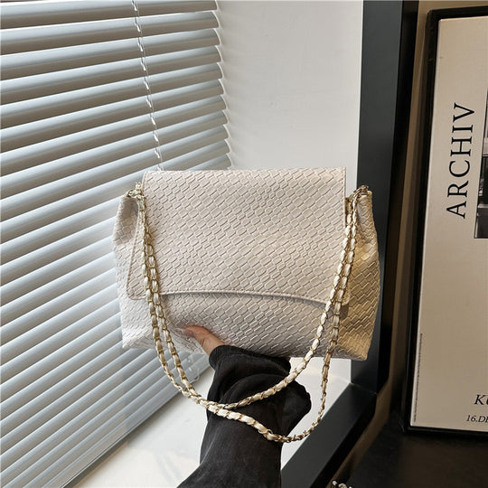 Damen Schultertasche aus hochwertigem geflochtenem Leder Nord Taschen