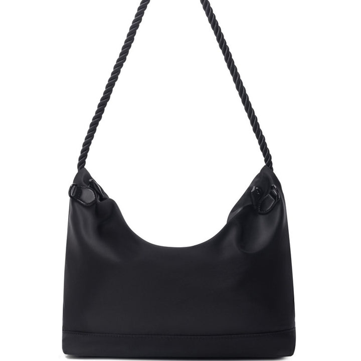 Damen elegante Hobo-Tasche aus robustem Material mit geflochtenem Trageriemen Nord Taschen