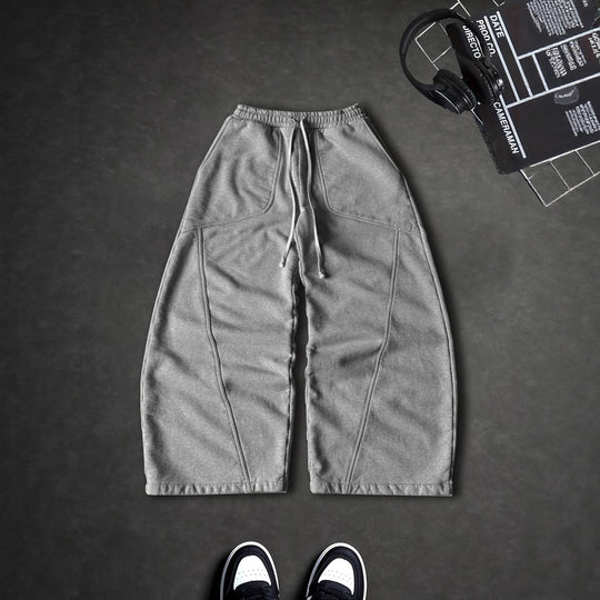Damen Extraweite Lounge-Jogginghose mit hohem Bund, Kordelzug & geformten Kniepanelen Nord Taschen