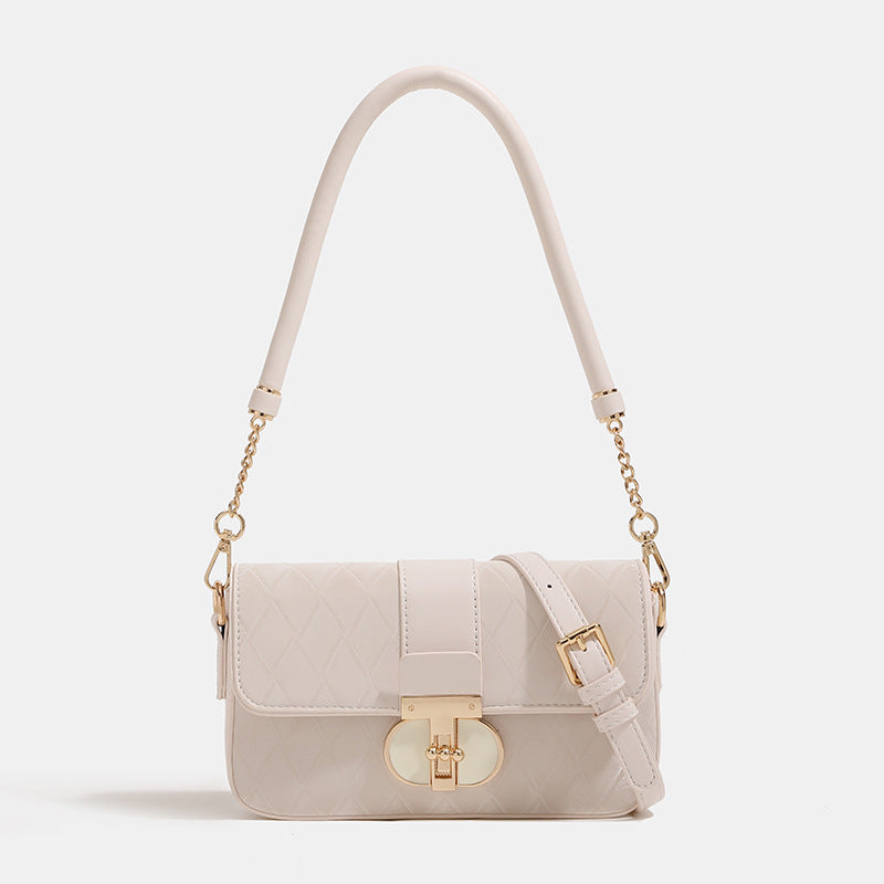 Damen Umhängetasche mit eleganter Steppung und fein gearbeiteten Metallakzenten Nord Taschen