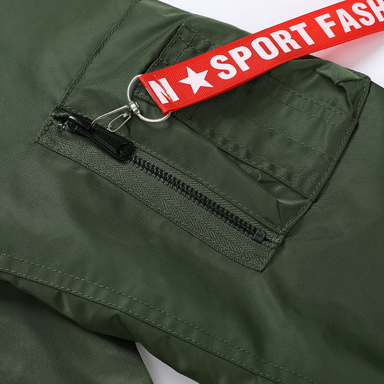 Herren leichtes Pilotblouson aus Hightech‑Nylon mit Ärmel‑Organizer und kontrastierendem Innenfutter Nord Taschen