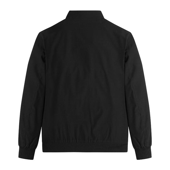 Herren leichte Blousonjacke mit Stehkragen, gestreiftem Innenfutter und Reißverschlusstaschen Nord Taschen