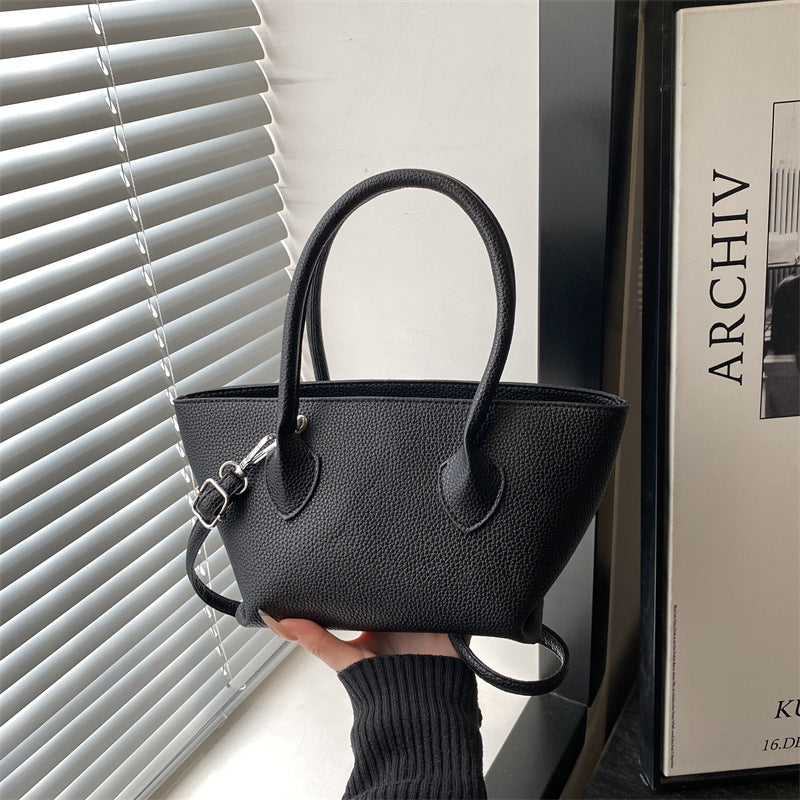 Damen Handtasche mit strukturiertem Kunstleder und abnehmbarem Schulterriemen Nord Taschen