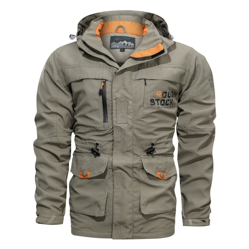 Herren funktionale Outdoorjacke Nord Taschen
