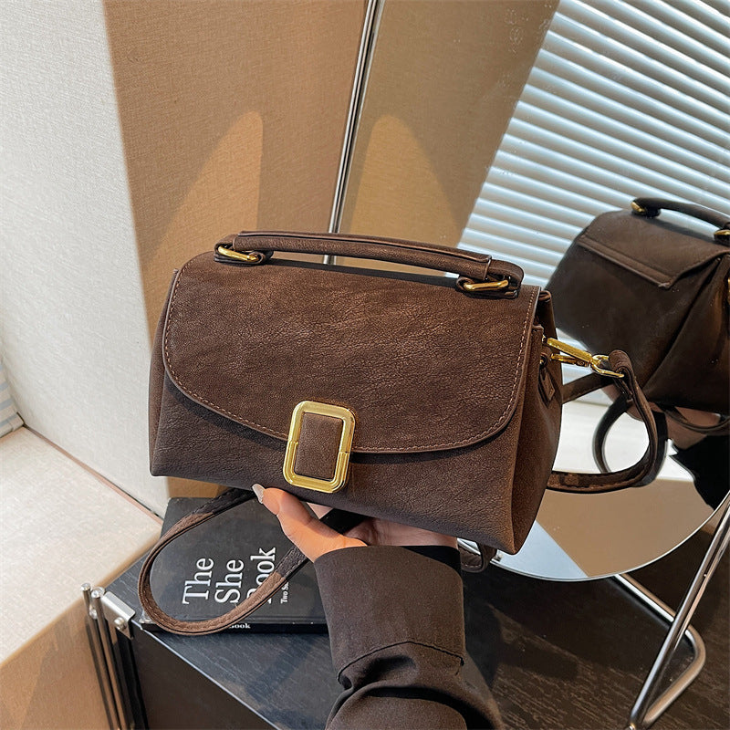 Damen Schultertasche mit elegantem Verschluss und verstellbarem Riemen Nord Taschen