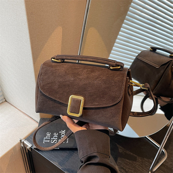 Damen Schultertasche mit elegantem Verschluss und verstellbarem Riemen Nord Taschen