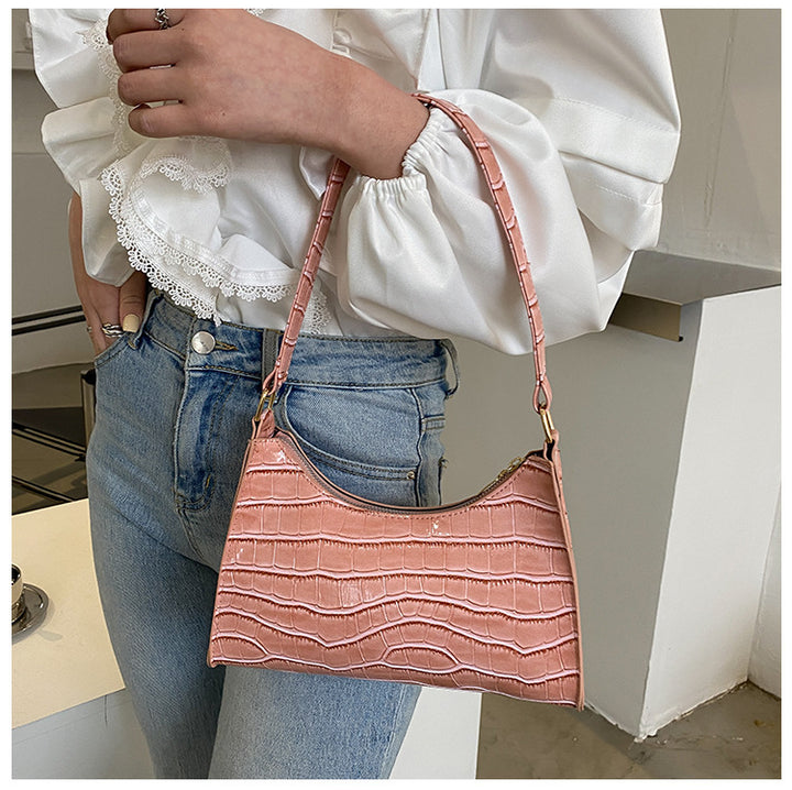 Damen elegante Umhängetasche im trendigen Krokodil-Look Nord Taschen