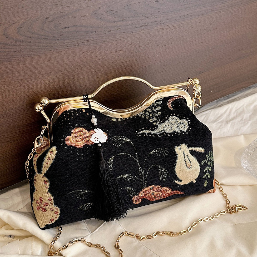 Damen elegante Umhängetasche im nostalgischen Design Nord Taschen