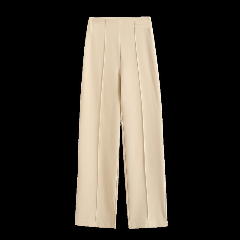 Damen Elegante High‑Waist Palazzo‑Hose mit durchgehender Bügelfalte und Clean‑Finish Nord Taschen