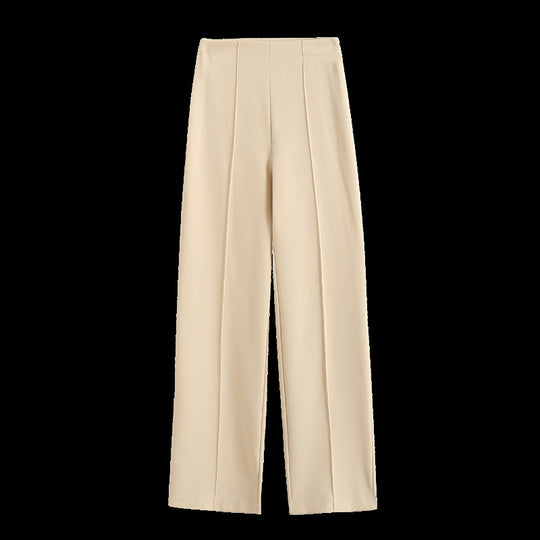 Damen Elegante High‑Waist Palazzo‑Hose mit durchgehender Bügelfalte und Clean‑Finish Nord Taschen