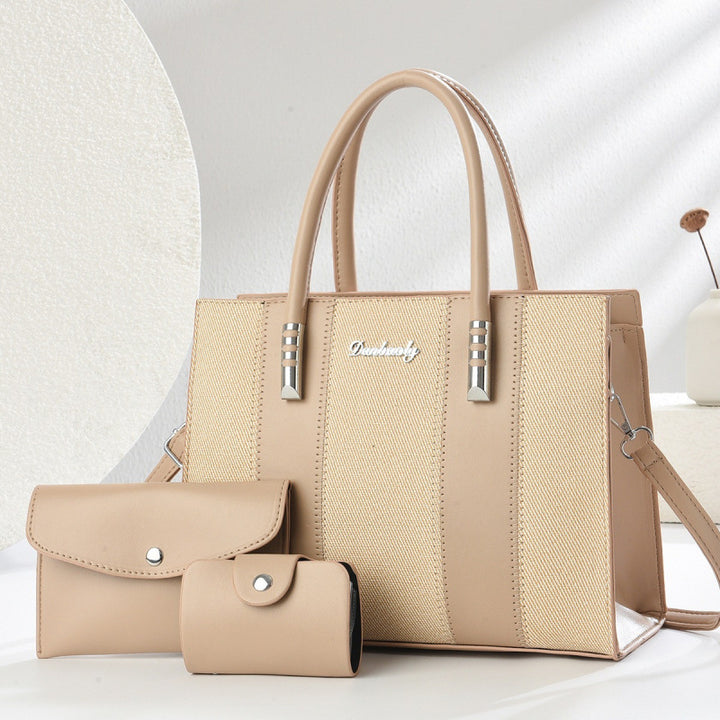 Damen elegante Handtasche mit abnehmbaren Kosmetiktäschchen Nord Taschen
