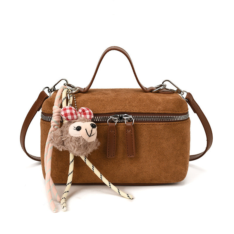 Damen stylische Veloursleder Umhängetasche Nord Taschen