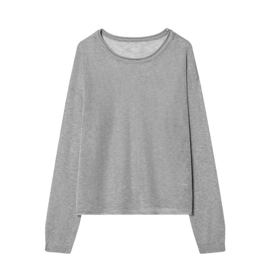 Damen Feinstrick-Loungewear-Set mit Rundhals-Pullover, weitem Palazzo und strukturierter Rock-Overlay Nord Taschen