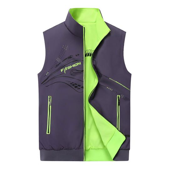 Herren Sportliche High-Performance Weste Nord Taschen