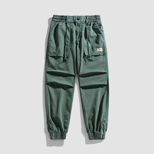 Herren Relaxed-Fit Cargo-Jogger mit Tunnelzugbund, Kniefalten und Reißverschluss-Bündchen Nord Taschen